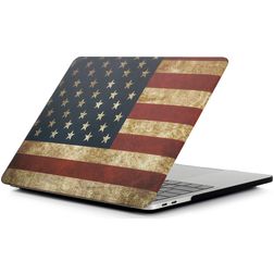 Mobigear Design MacBook Pro 16 Zoll (2021-2026) Hardcase Hülle MacBook Case - US Flag - Model A2485 / A2780 / A2991 / A3186 / A3428 / A3429