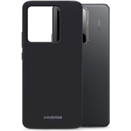 Mobilize Rubber Gelly Realme GT 7T Hülle Flexibles TPU Backcover - Schwarz