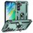 Mobigear Armor ring Samsung Galaxy S24 FE Hardcase Backcover Shockproof mit Ringhalter - Grün