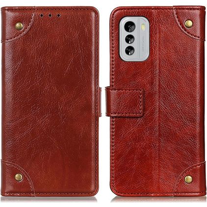 Mobigear Ranch Nokia G60 5G Hülle Klapphülle Geldbörse - Braun