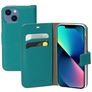 Mobiparts Saffiano Wallet iPhone 13 Mini Hülle Klapphülle Geldbörse - Türkis
