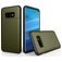 Mobigear Card Samsung Galaxy S10e Hardcase Backcover Shockproof mit Kartenfach - Armeegrün