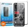 Mobigear Premium Nothing Phone (2) Panzerglas Gehärtetes Glas Displayschutz - Hüllenfreundlich - Schwarz (2er Pack)