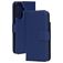 Mobiparts Wallet Samsung Galaxy A57 Echtleder Klapphülle Portemonnaie - Blau