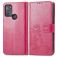 Mobigear Clover Motorola Moto G50 Hülle Klapphülle Geldbörse - Pink