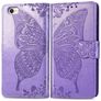 Mobigear Butterfly iPhone 17e Hülle Klapphülle Geldbörse - Lila