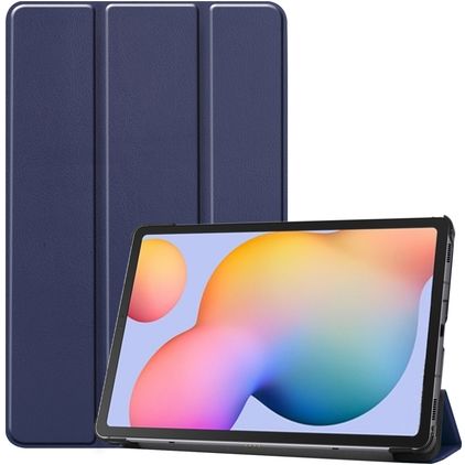 Mobigear Tri-Fold Samsung Galaxy Tab S6 Lite Hülle Klapphülle - Dunkelblau
