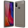 Mobigear Brushed Slim Xiaomi Mi 8 SE Hülle Flexibles TPU Backcover - Grau
