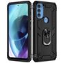 Mobigear Armor Ring Motorola Moto G71 5G Hülle Hardcase Backcover Stoßfest mit Ringhalter - Schwarz