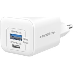 Mobilize Wall Charger Dual USB / USB-C Ladegerät Power Delivery 30W - Weiß