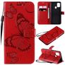 Mobigear Butterfly Samsung Galaxy A21s Hülle Klapphülle Geldbörse - Rot