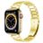 Mobigear Lissabon Edelstahl Apple Watch Armband Faltschließe - 49/46/45/44 mm - Gold