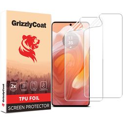 GrizzlyCoat Motorola Edge 50 Ultra Hydrogel TPU Displayschutz - Hüllenfreundlich (2er Pack)