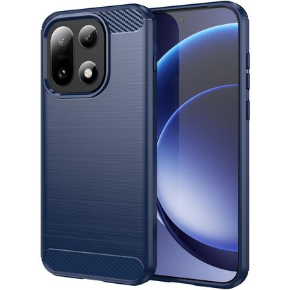 Mobigear Brushed Slim OnePlus 15 Hülle Flexibles TPU Backcover - Blau