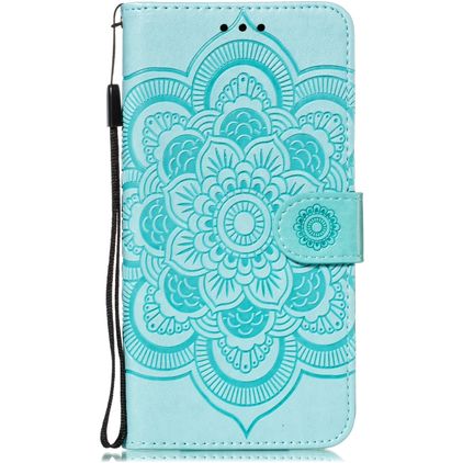Mobigear Mandala iPhone 11 Hülle Klapphülle Geldbörse - Türkis
