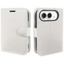 Mobigear Classic iPhone Duo Hülle Klapphülle Geldbörse - Weiß