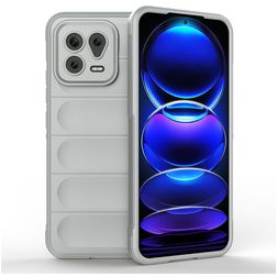 Mobigear Bumpy Xiaomi 13 Hülle Flexibles TPU Backcover - Grau
