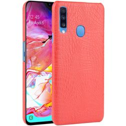 Mobigear Croco Samsung Galaxy A20s Hülle Hardcase Backcover - Rot