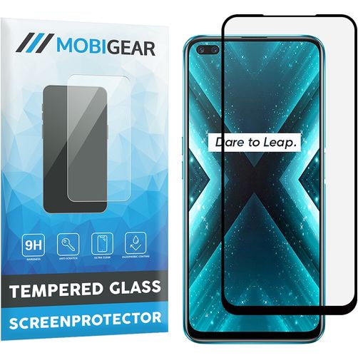 Mobigear Premium Realme X3 SuperZoom Panzerglas Gehärtetes Glas Displayschutz - Hüllenfreundlich - Schwarz