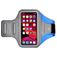 Mobigear Easy Fit Handyhalterung Joggen OPPO Reno 6 Pro 5G Sporthülle Neopren Sportarmband - Blau