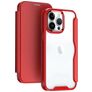 Mobigear Smart Fit iPhone 15 Pro Max Hülle Hardcase Klapphülle - Rot