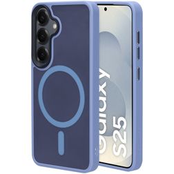 Mobiparts Hardcover Samsung Galaxy S25 MagSafe Hardcase Backcover - Satin Light Blue