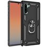 Mobigear Armor Ring Samsung Galaxy Note 10 Hülle Hardcase Backcover Stoßfest mit Ringhalter - Schwarz
