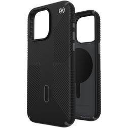 Speck Presidio2 Grip iPhone 15 Pro Max MagSafe Hülle Hardcase Backcover Stoßfest - Schwarz
