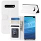 Mobigear Wallet Samsung Galaxy S10 Plus Hülle Klapphülle Geldbörse - Weiß