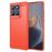 Mobigear Brushed Slim Motorola Edge 60 Fusion Hülle Flexibles TPU Backcover - Rot