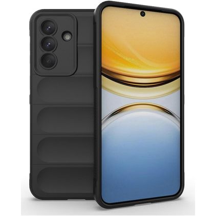 Mobigear Bumpy Samsung Galaxy A37 Hülle Flexibles TPU Backcover - Schwarz