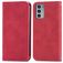 Mobigear Retro Slim Motorola Edge 20 Hülle Klapphülle Geldbörse - Rot