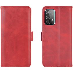 Mobigear Slim Magnet Samsung Galaxy A52s 5G Hülle Klapphülle Geldbörse - Rot