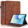 Mobigear Tree Samsung Galaxy Tab S10 FE Plus Hülle Klapphülle + Stifthalter - Braun