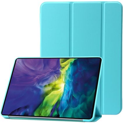Mobigear Tri-Fold Gel iPad 11 (2025) Hülle TPU,Kunstleder Klapphülle - Türkis