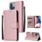 Mobigear Wallet iPhone 14 Plus Hülle Klapphülle Geldbörse - Roségold