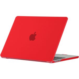 Mobigear Matte MacBook Air 13 Zoll (2022-2026) Hardcase Hülle MacBook Case - Rot - Model A2681 / A3113 / A3240 / A3449