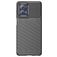 Mobigear Groove Motorola Moto G73 5G Hülle Flexibles TPU Backcover - Schwarz