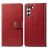 Mobigear Snap Button Samsung Galaxy S21 FE Hülle Klapphülle Geldbörse - Rot