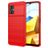 Mobigear Brushed Slim POCO M5 Hülle Flexibles TPU Backcover - Rot