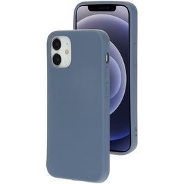 Mobiparts iPhone 12 Mini Silikon Hülle Backcover - Royal Grey