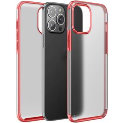 Mobigear Shockproof iPhone 13 Pro Max Hülle Hardcase Backcover Stoßfest - Rot