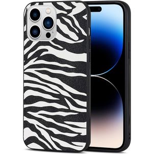 Mobigear Safari iPhone 14 Pro Hülle Flexibles TPU Backcover - Zebra