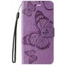 Mobigear Butterfly HONOR 200 Lite Hülle Klapphülle Geldbörse - Lila
