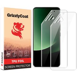 GrizzlyCoat Xiaomi 13 Ultra Hydrogel-TPU Displayschutz - Hüllenfreundlich + Montagerahmen (2er Pack)