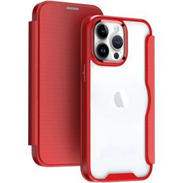 Mobigear Smart Fit iPhone 15 Pro Max Hülle Hardcase Klapphülle - Rot
