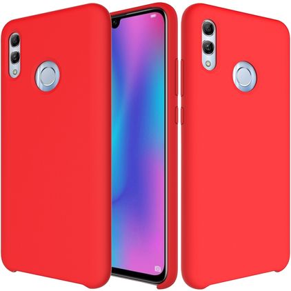 Mobigear Rubber Touch HONOR 10 Lite Silikon Hülle Backcover - Rot