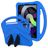 Mobigear AeroArmor iPad 10 (2022) Tablet Hülle für Kinder mit Tragegriff + Stifthalter - Blau
