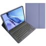 Mobigear Keys iPad Air 5 (2022) Hülle QWERTZ Bluetooth Tastatur Klapphülle + Stifthalter - Lila