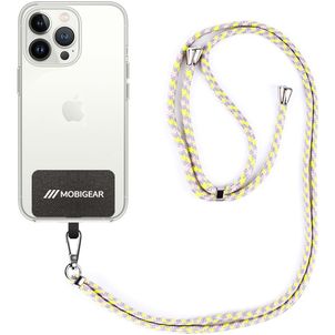 Mobigear Lanyard Universal-Handykette einstellbar - Pink / Lila / Gelb